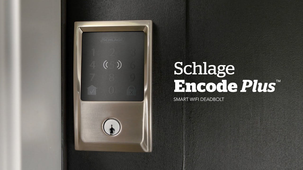 Schlage Encode Plus smart lock with Wi-Fi connectivity and secure keyless home entry