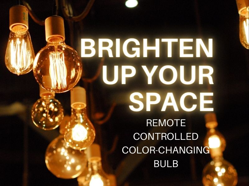 Brighten Up Your Space with a Remote-Controlled Color-Changing Bulb