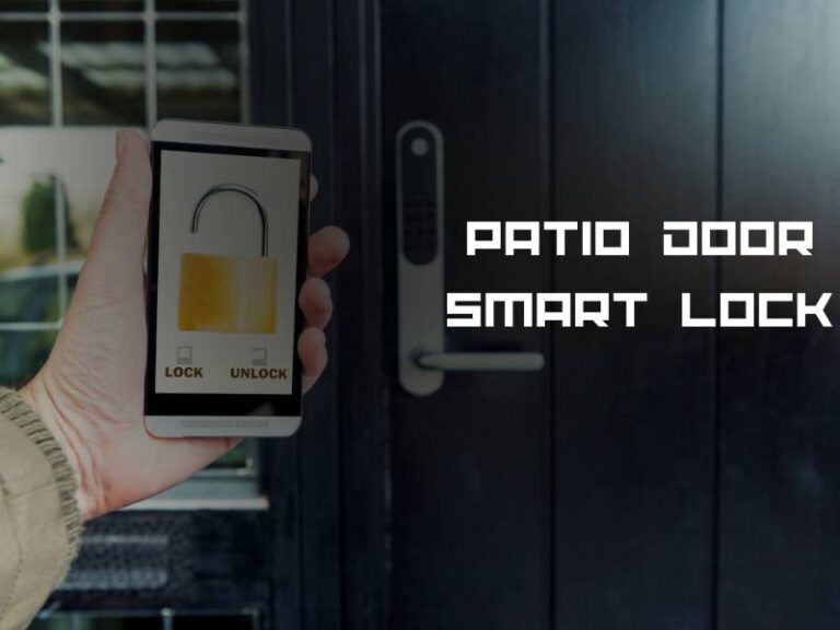Patio Door Smart Lock Solution Stylish Home Security