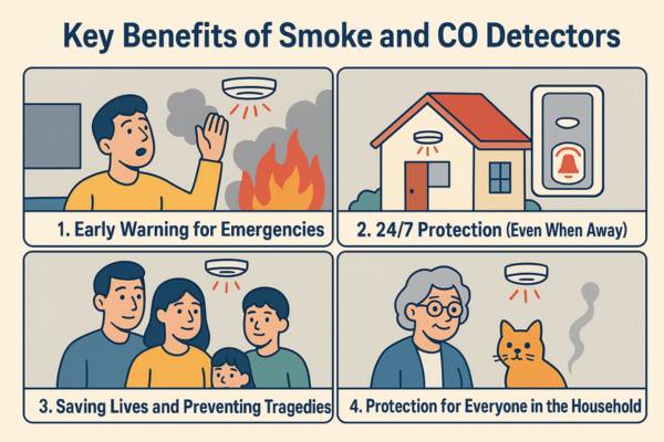 Key Benefits of Smoke and CO Detectors Essential
