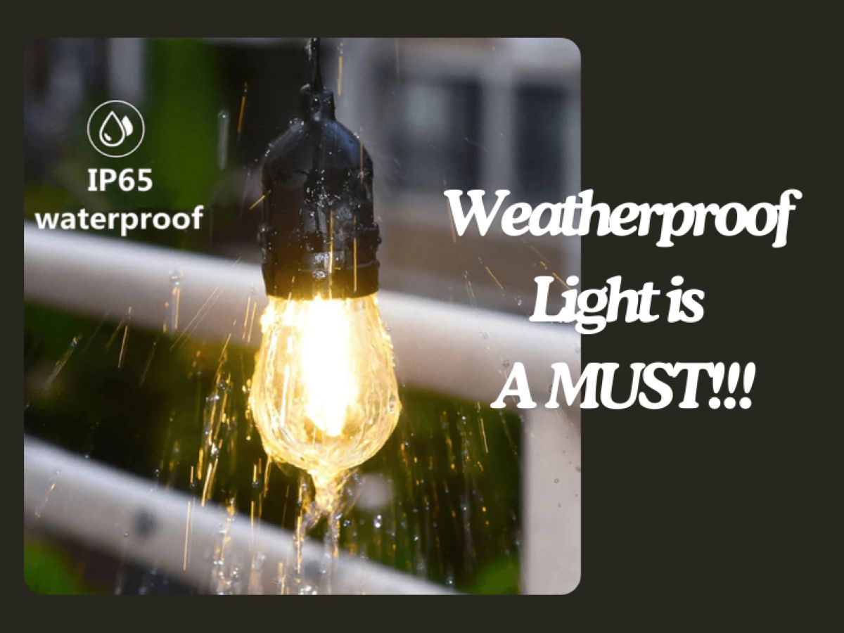 Weatherproof outdoor lights designed for all weather conditions