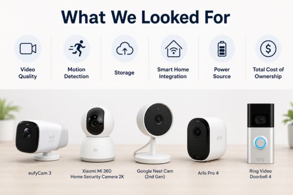 What We Looked For Best Smart Cameras for Home Security