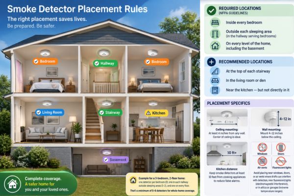 Smoke Detector Placement Rules